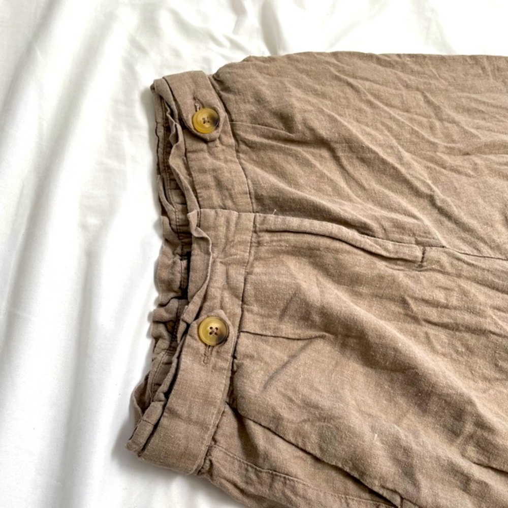 Brown pants (linen effect)